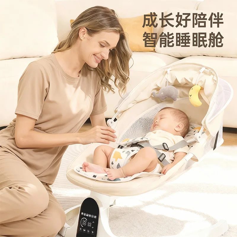 Babyfond Baby Rocking Chair Is A Soothing Tool for Babies, Electric Recliner for Sleeping Babies, Soothing Baby Cradle Bed