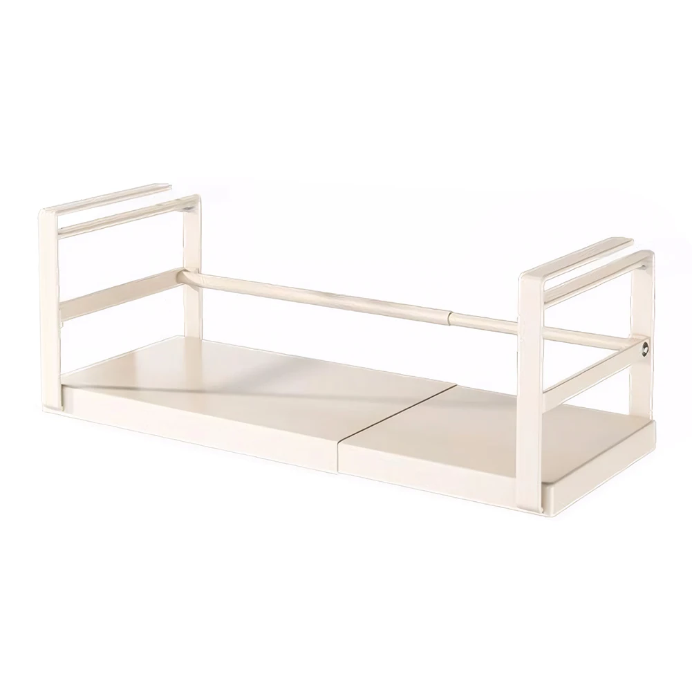 

Extendable Under Shelf Storage Baskets with Thick Clip Under Cabinet Shelf Hanging Holder for Kitchen Pantry Laundry Bathroom