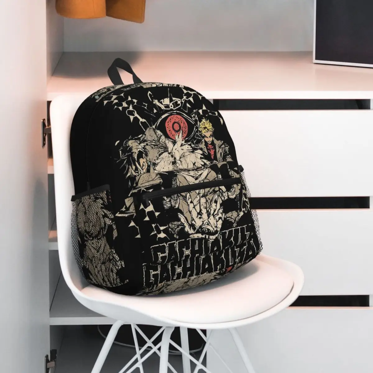 Riyo Reaper Gachiakuta Manga Anime Backpack Daypack Large Capacity Boys Girls BookBag School Bag Shoulder Bags for Men Women