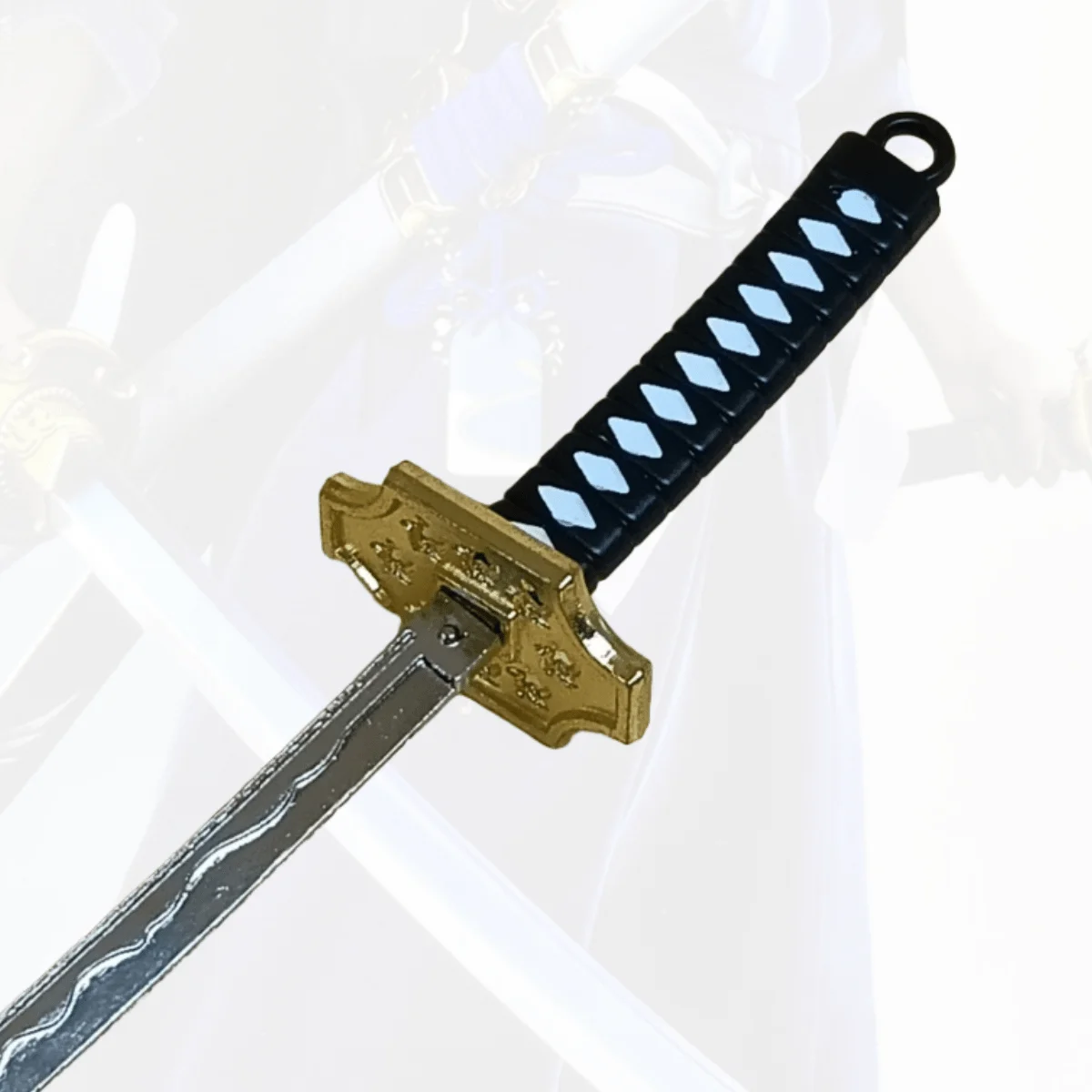 5.9inch Roronoa Zoro Metalen Katana Zwaard Originele Samurai Sabel Ninja Mes Japanse Katana Sabel Cosplay Accessoires Prop Speelgoed