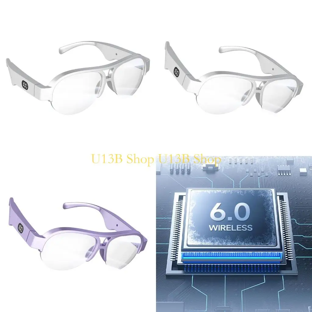 U13B Upgrades Sound Glasses Modern Intelligent Sunglasses Offering Hands Easy Calling Remote Calling Glasses for Clear
