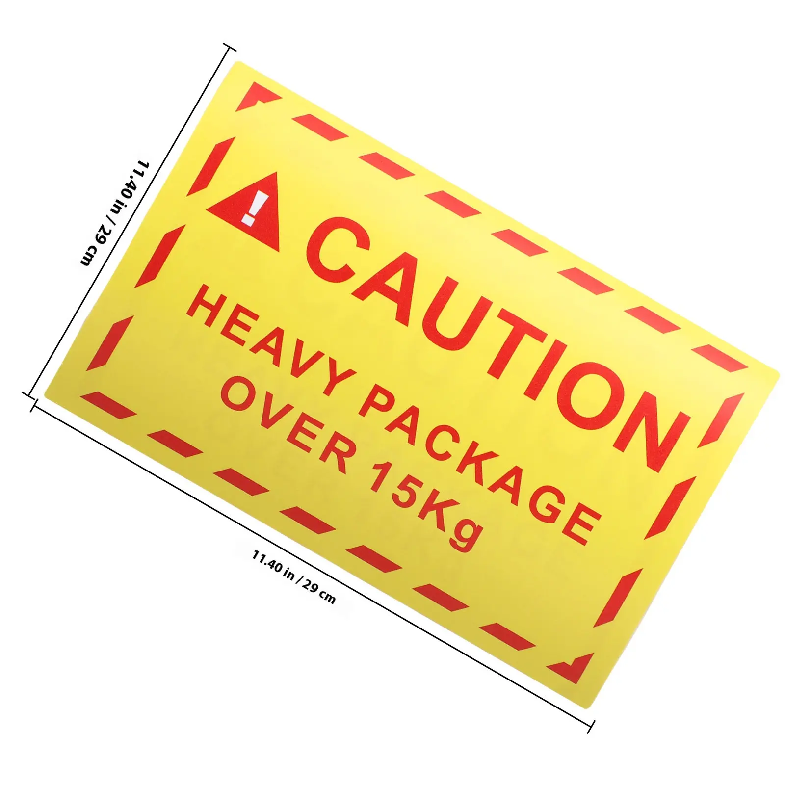 1 Roll Heavy Caution Shipping Stickers Waterproof Adhesive Overweight Package Warning Labels Packing Heavy Logistics Stickers
