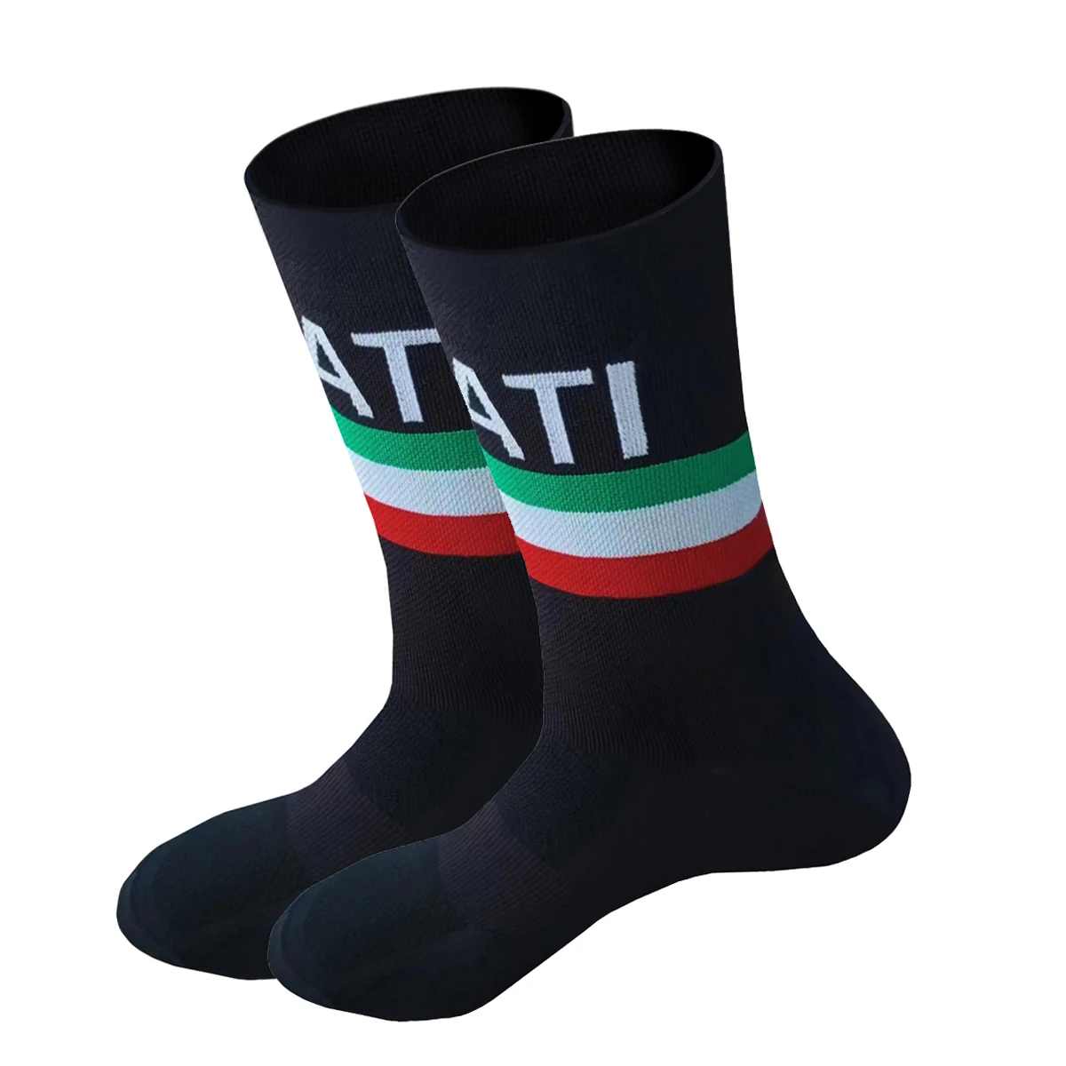 New ITALIA Cycling Socks Men Women 2024 UAE Team Breathable Quick Dry Outdoor Football Sporting Socks