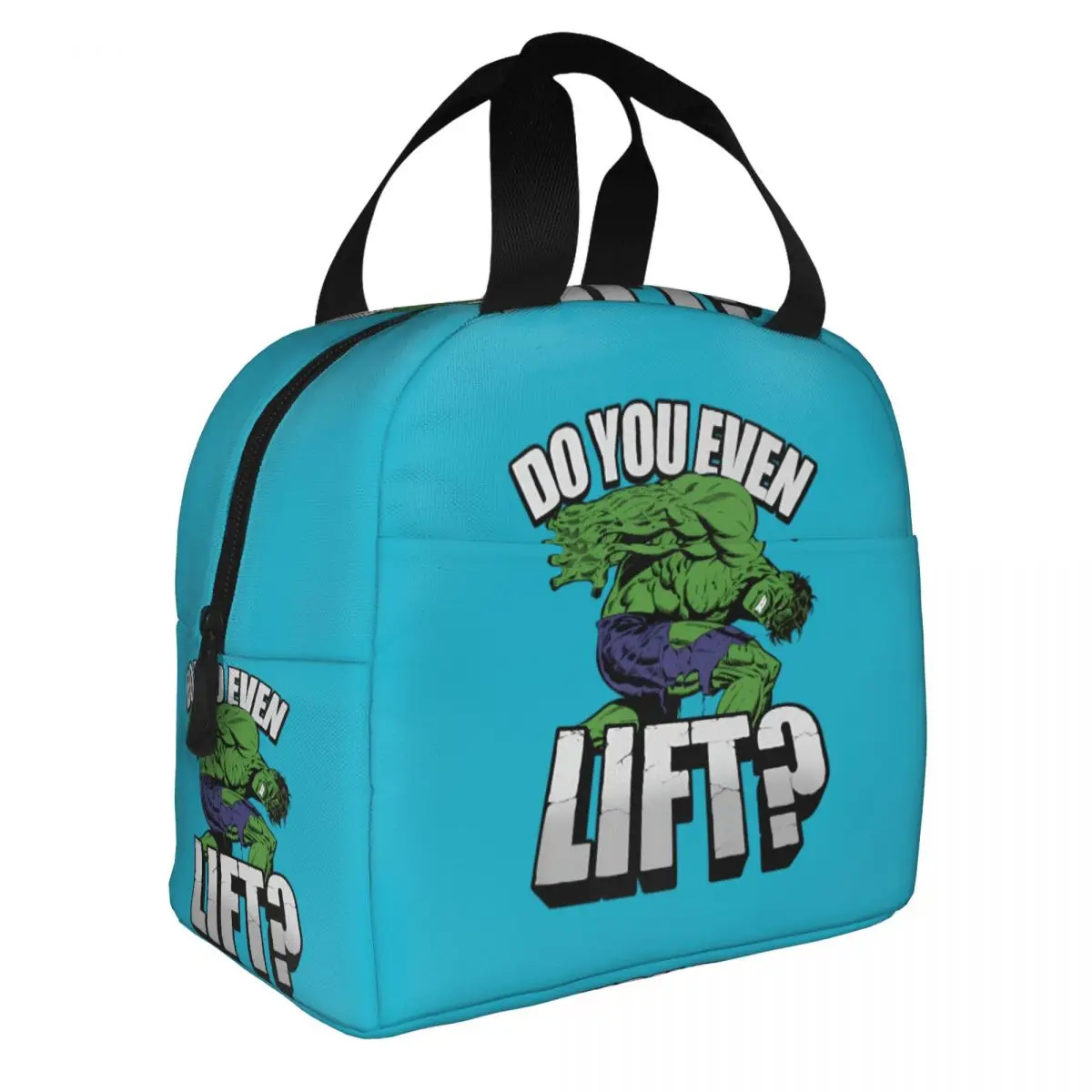 Custom Do You Even Lift Hulk Lunch Bag Portable Cooler Thermal Insulated Lunch Box For Women Kids Work  Travel Food Tote Bags