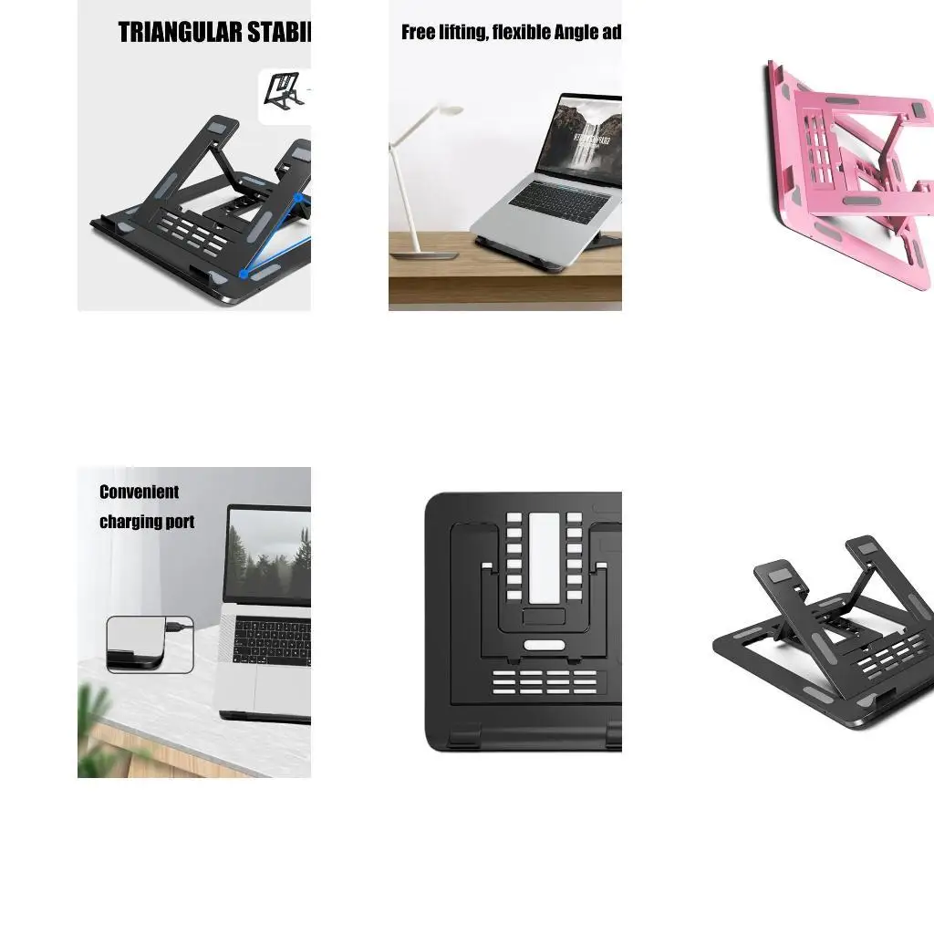 

652F Поддержка ноутбуков, механизм простого сгиба, поднятие для улучшения воздушных потоков, усиленных по регулировке