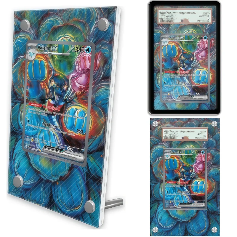 display-de-arte-anime-para-pokemon-scarlet-violet-presente-de-jogo-palafin-estojo-protetor-de-acrilico-para-arte-expandida-chaveiro-brinquedos-de-nivel-de-avaliacao