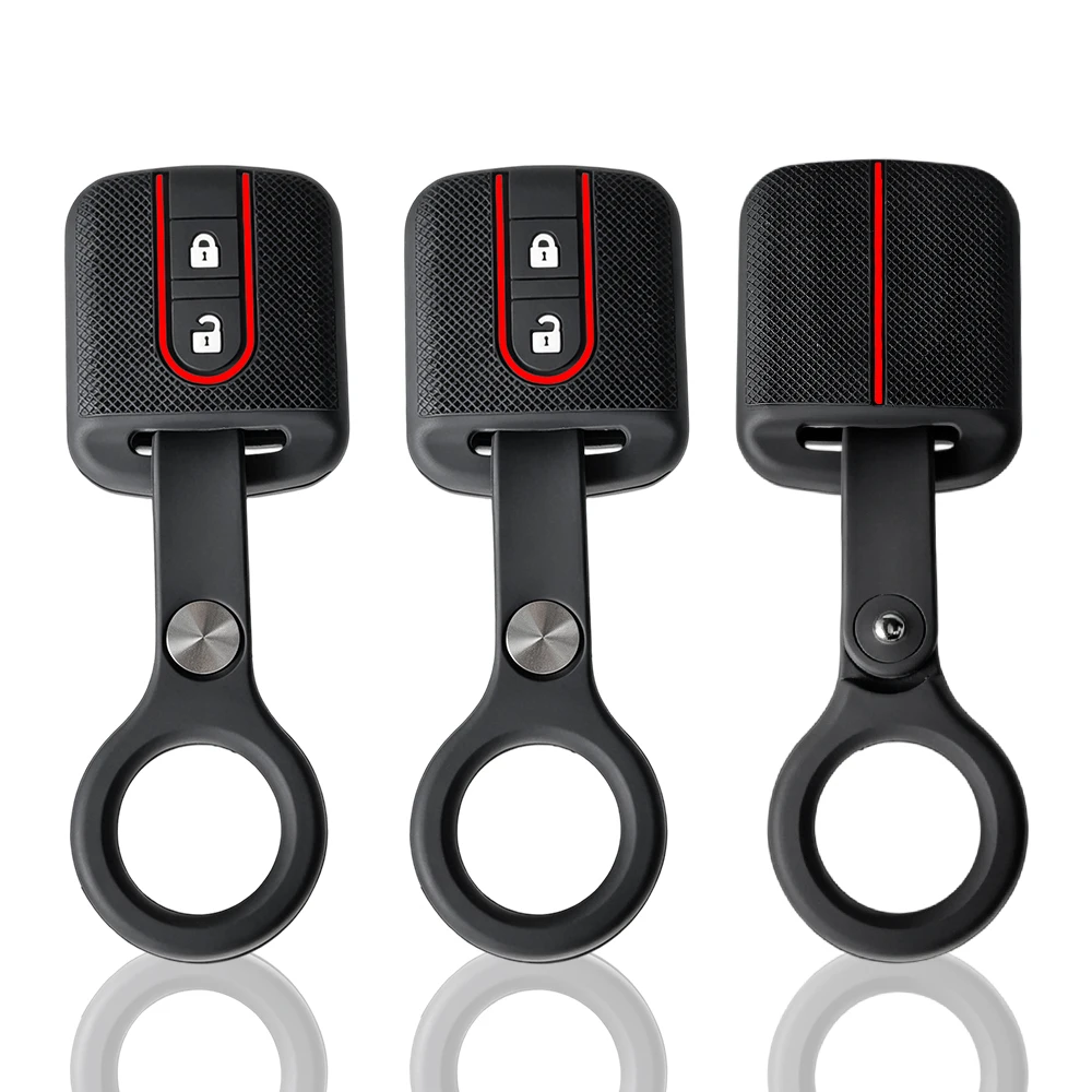 for nissan qashqai J10 tiida X-Trail T-31 Pathfinder Note navara Primera keychain key caps holder car keys cover organizer case