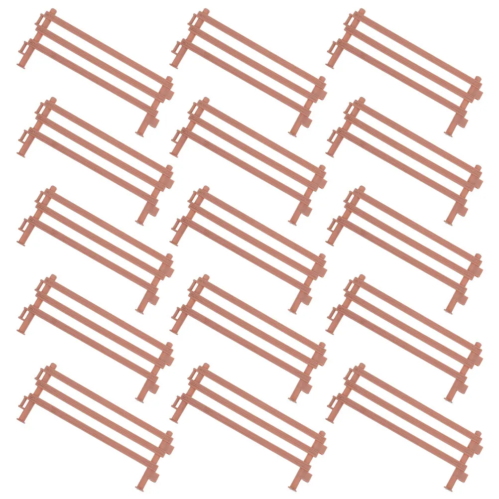 Mini Plastic Garden Fence 30 Piece Landscape Border Kit for Potted Plants Farm Models and DIY Decor