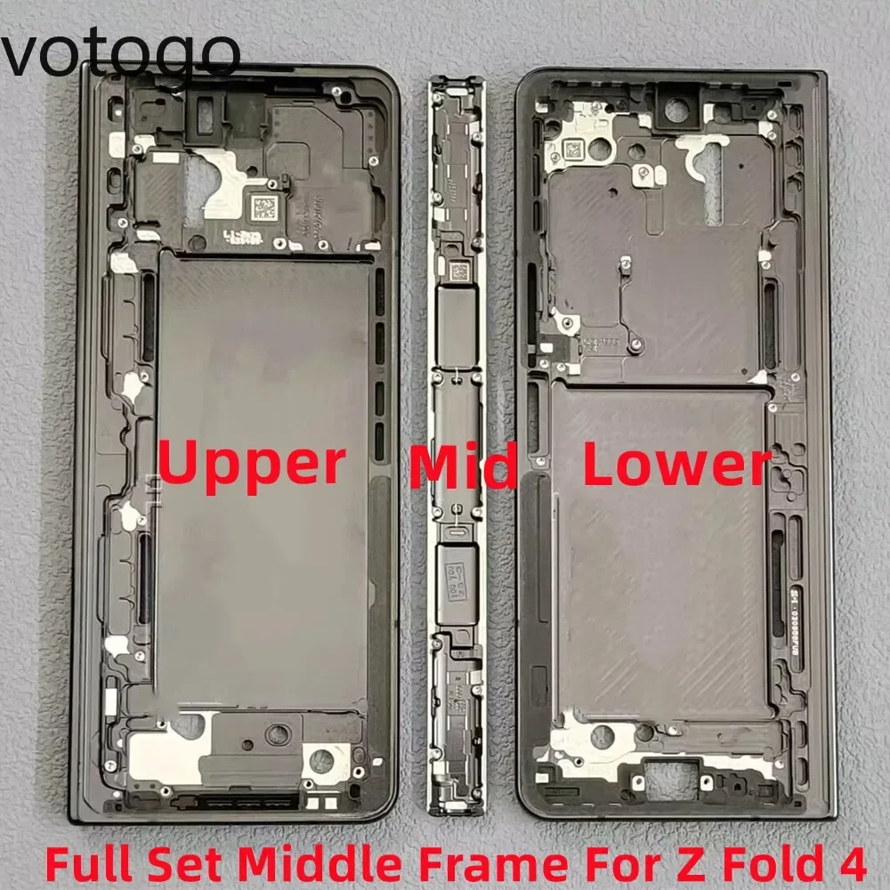 3Pcs/Set For Samsung Galaxy Z Fold 3 4 5 5G Middle Frame Bezel LCD Screen Front Plate Touch Digitizer Holder F946 F936 Replace