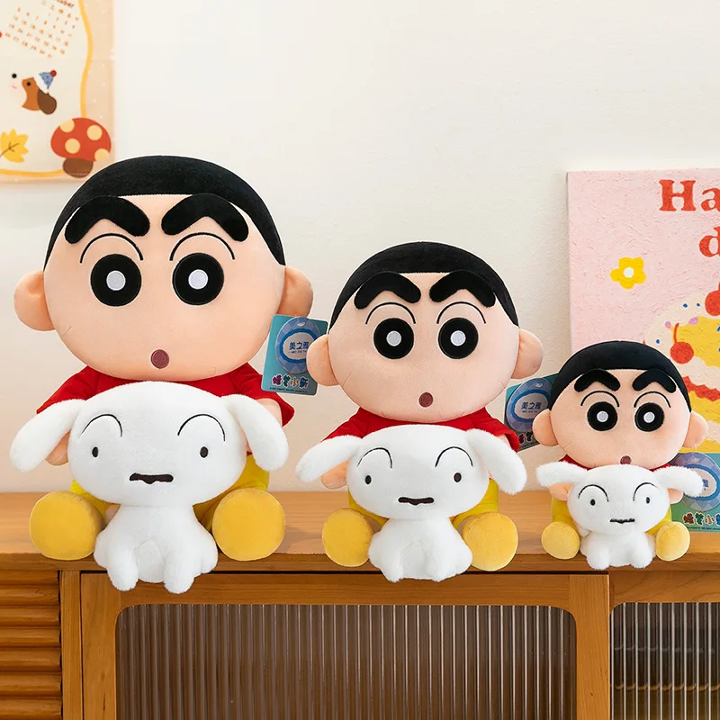 30CM Kawaii Crayon Shin-chan Pluszowe Zabawki Urocze Miękkie Wypchane Lalki Dekoracyjne do Pokoju Poduszka dla Dzieci Prezent na Urodziny Boże Narodzenie