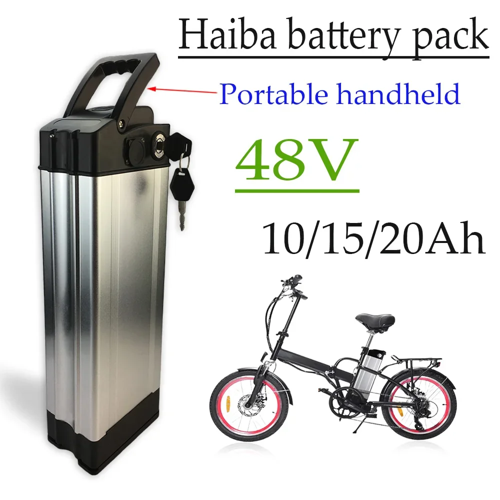 

Ebike Battery HaiBa 48V Li-ion Battery Pack, 10Ah/15Ah/20Ah High capacity For Shengmilo MX20 Portable handheld