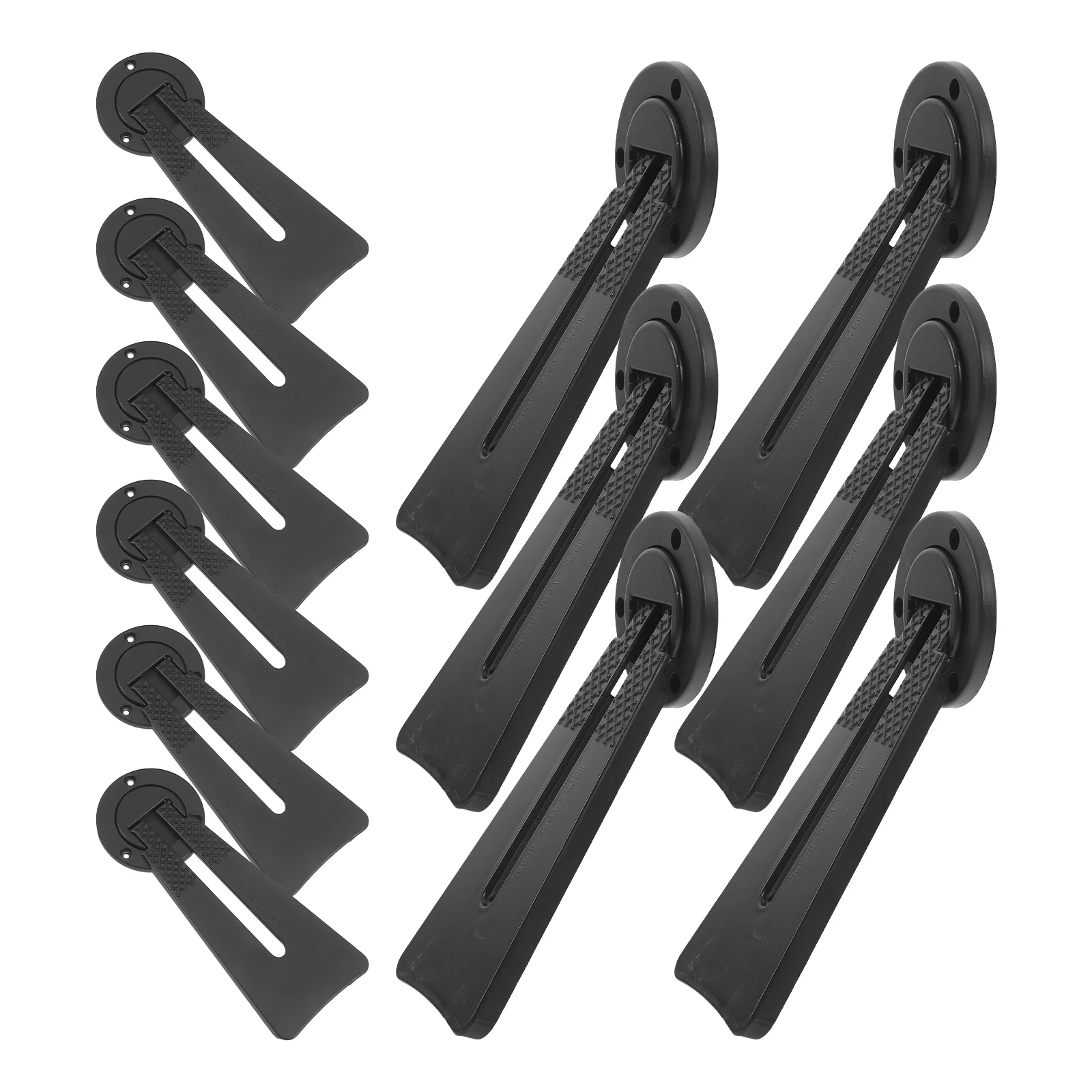 

12pcs Photo Stand Swallowtail Brackets Black Plastic Board Picture Frame Parts Frame Bracket Hardware Accessories Display Racks
