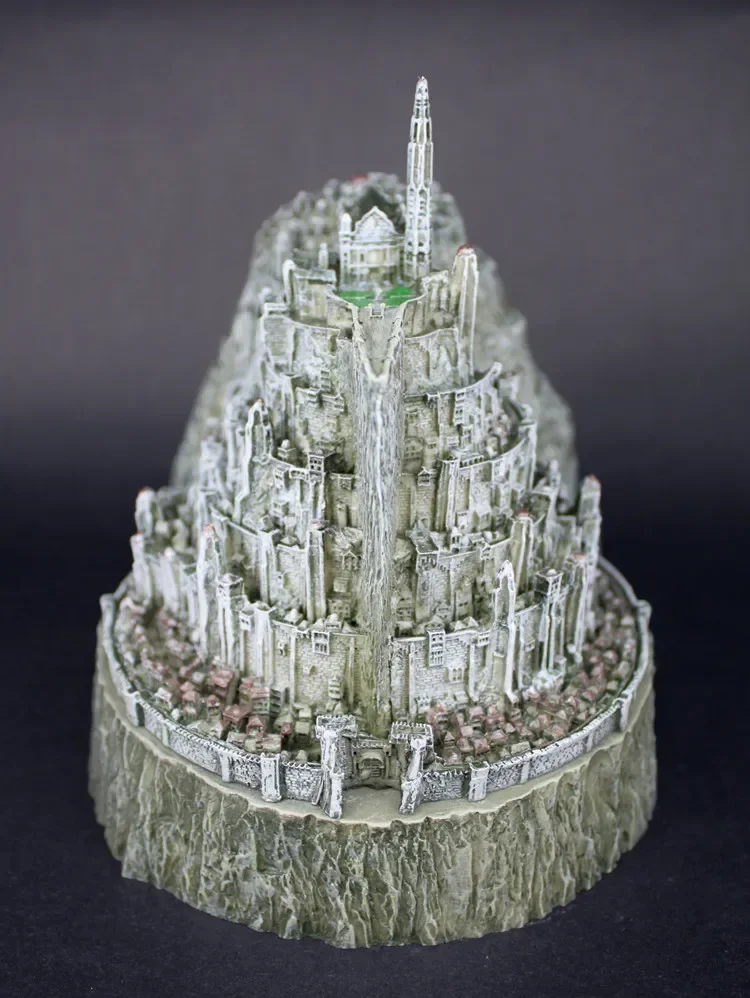 

High quality action figure Minas Tirith model statue model toy collection model ornaments copper imitation novelty ashtray gift