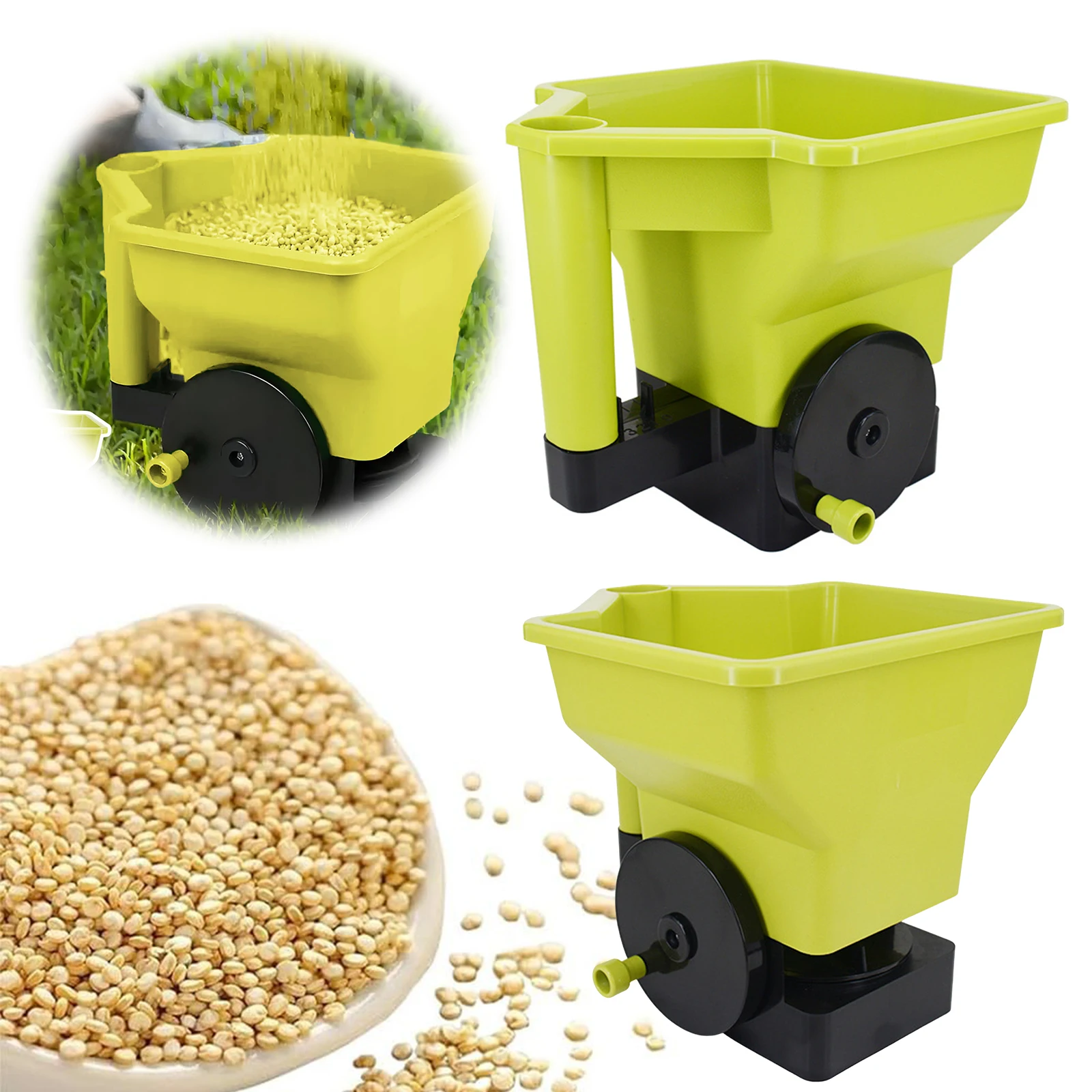 

Ручной разбрасыватель 3 л, ручной, компактный, экономящий силы, перезаряжаемый садовый инструмент для разбрасывания семян травы