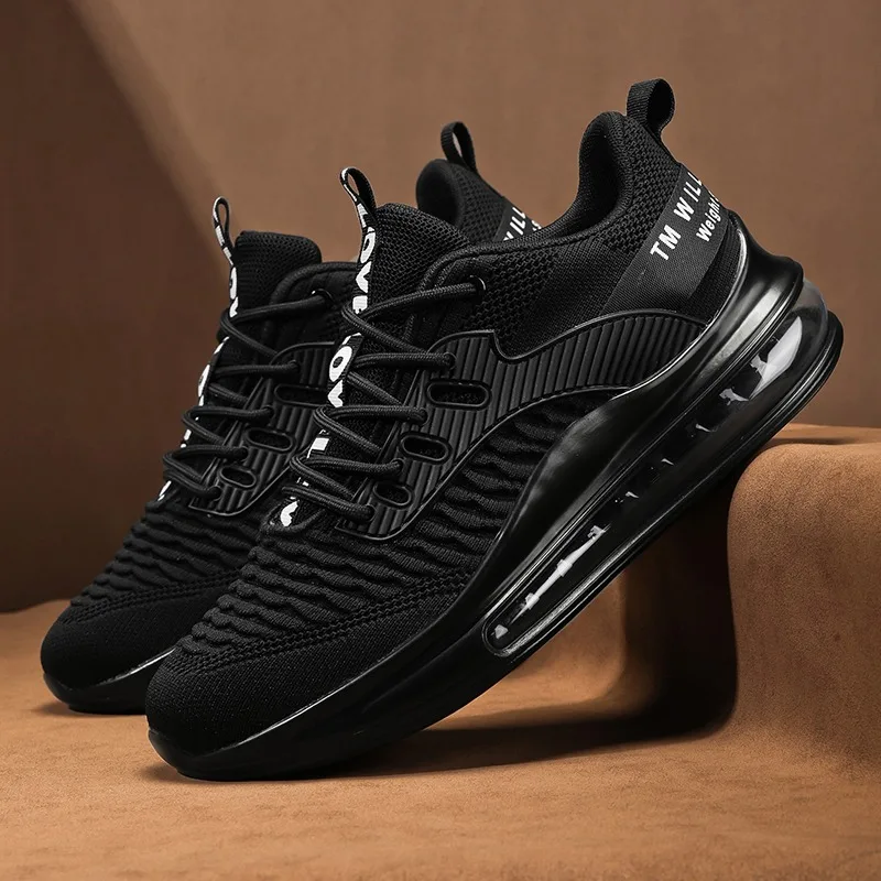 

Men's Shoes Are Breathable in Autumn, Fly-Woven Mesh Sports Running Casual Air-Cushion Shock-Absorbing Soft-Soled Mesh Shoes