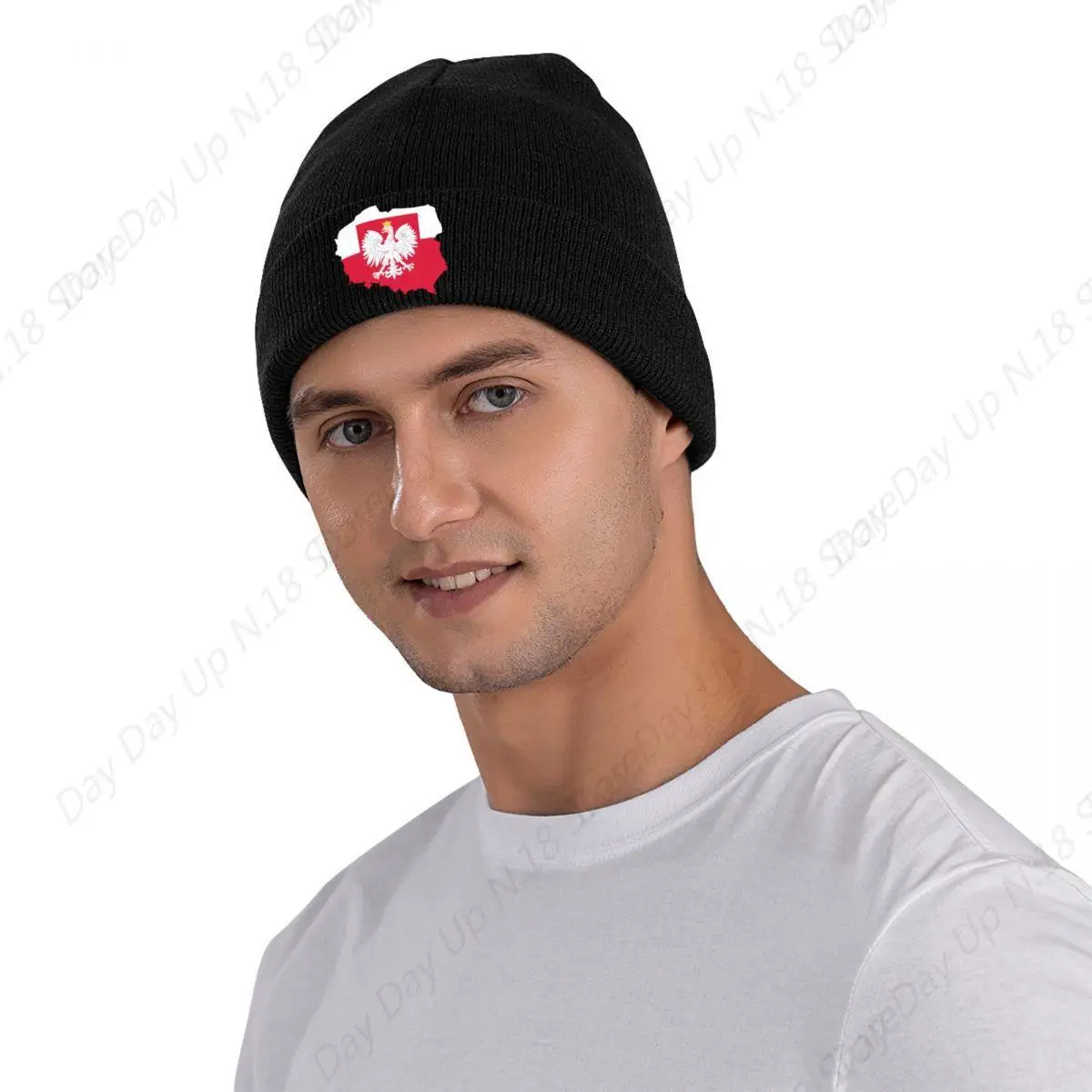 Poland Flag Map Bonnet Hat Hip Hop Knitting Hat Men Women Unisex Polish Patriotic Winter Warm Skullies Beanies Caps