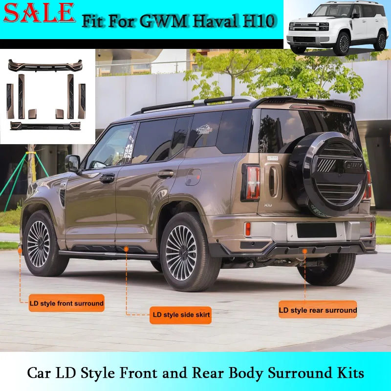 Fit for GWM Haval H10 2026 Car LD Style Front and Rear Body Surround Kits Car Exterior Upgrade Sports Modification Supplies