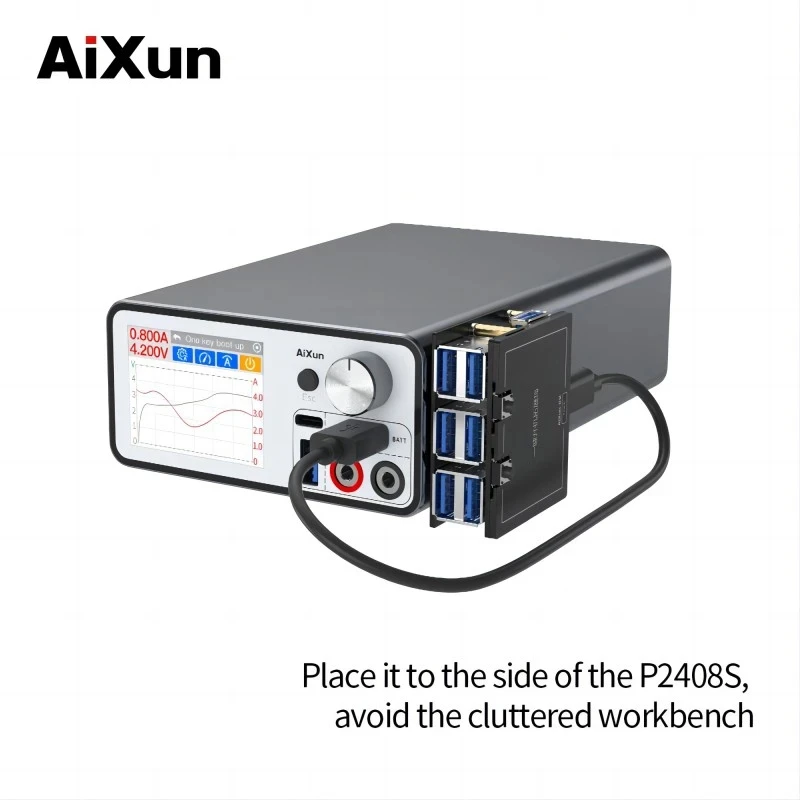 AIXUN P2408S 24V 8A Mainboard Short Circuit Rpair Power Voltage Stabilization for iPhone Android Phones Monitor