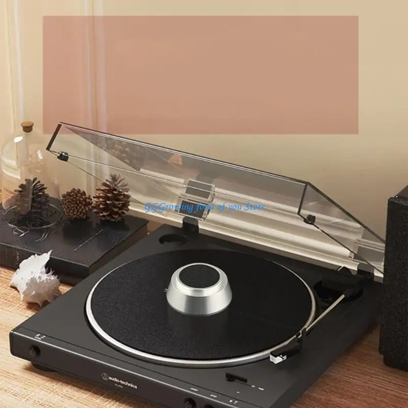

H9EB Metal Turntable Vinyl Record Clamp Vibration-proof Damper for Phonographs