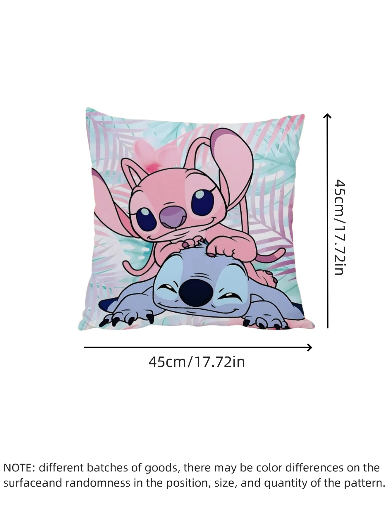 1개 애니메이션 피규어 스티치 양면 인쇄 베개 커버 귀여운 스티치 베개 베개 커버 14+ 방 인테리어 장식 크리스마스 선물
