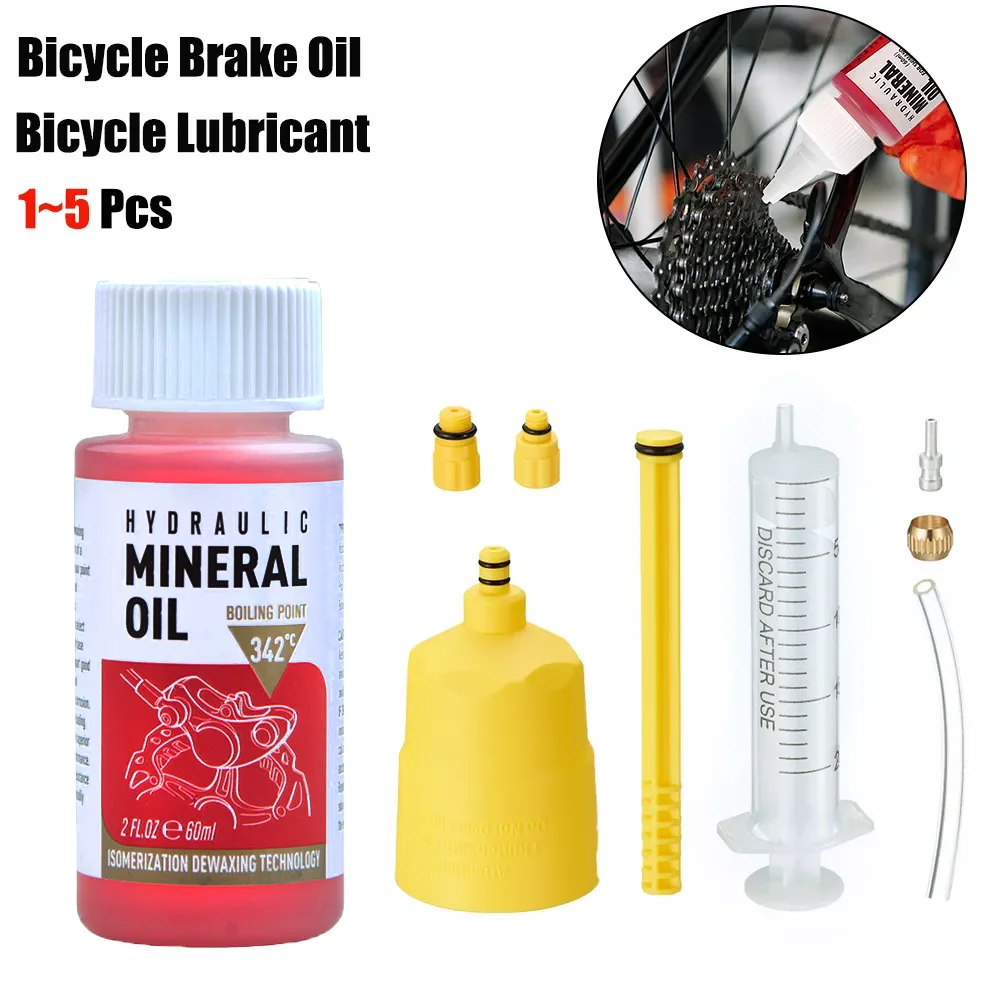 60 ml Bicycle Brake Oil Bicycle Mineral Lubricant Brake System Bike Chain Cassette Flywheel Maintenance Bike Repair Accessories