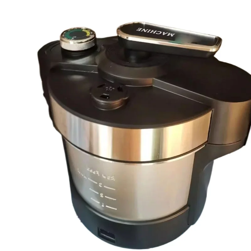 Máquina Elétrica Automática de Fufu 6L com Função de Aquecimento, Máquina de Fufu, Máquina de Mandioca, Misturador Comercial de Alimentos