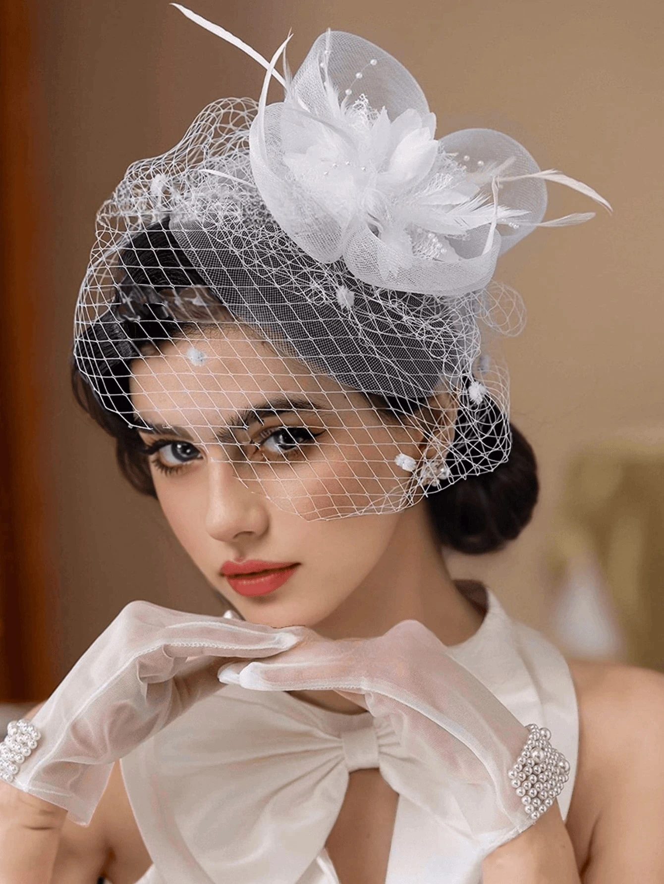 

1 Piece White Fascinator Hat 20s Pillbox Hat Tea Party Hat Kentucky Derby Wedding Headwear For Women
