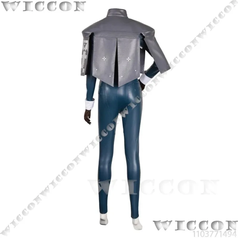 ชุดคอสเพลย์เกม Metaphor: ReFantazio ตัวละคร Eiselin Burchelli Meijal Hulkenberg วิกผมสีแดงสำหรับผู้หญิงและเด็กผู้หญิง ชุดฮาโลวีนสั่งทำพิเศษ;2'k,8;c'