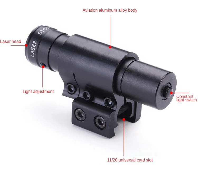 Czerwony/zielona kropka celownik z akumulatorem celownik laserowy do karabinu Airsoft szyna 11/20mm szkolenie taktyczne polowania laserowego