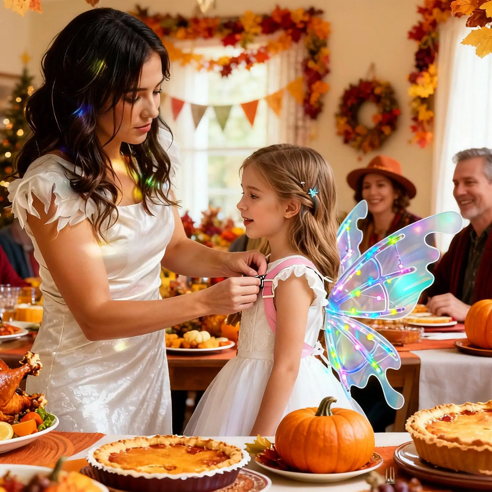 فستان بتصميم حالم زي الأميرة فراشة الجنية قزم أجنحة الملاك للنساء الفتيات حفلة الهالوين تأثيري أداء التصوير الفوتوغرافي #5