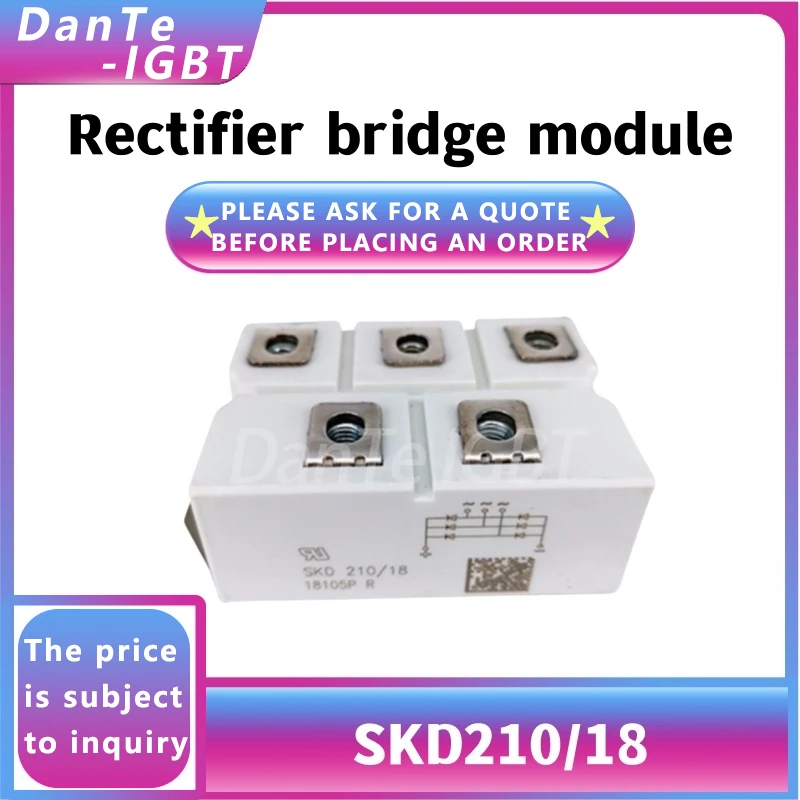 SKD210/18 new module high power SKD210 high voltage rectifier bridge module original spot