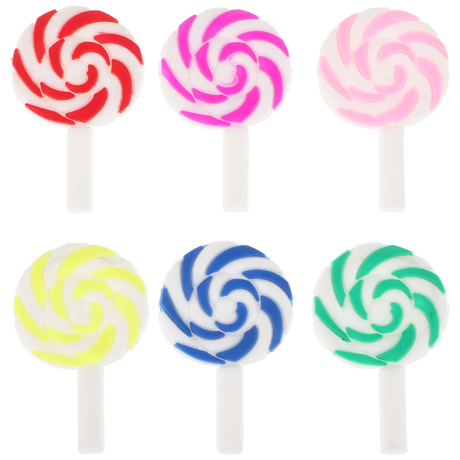 36 szt. Materiały DIY do szkolnych prac plastycznych, dekoracje na lizaki, kolorowe akcesoria z gliny, zaślepki do telefonu, ozdoby do cukierków