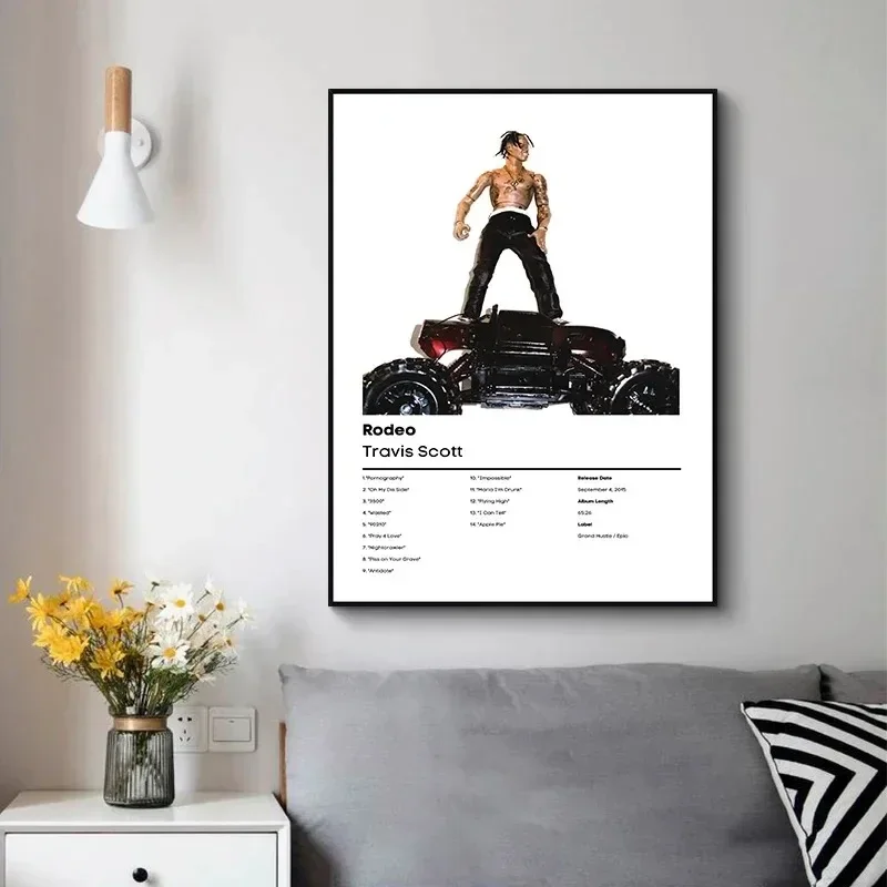 Playboi Carti Doja Cat J Cole Rapper ألبوم الموسيقى المشارك قماش اللوحة الحديثة صورة فريق غرفة المعيشة غرفة نوم الديكور جدار الفن