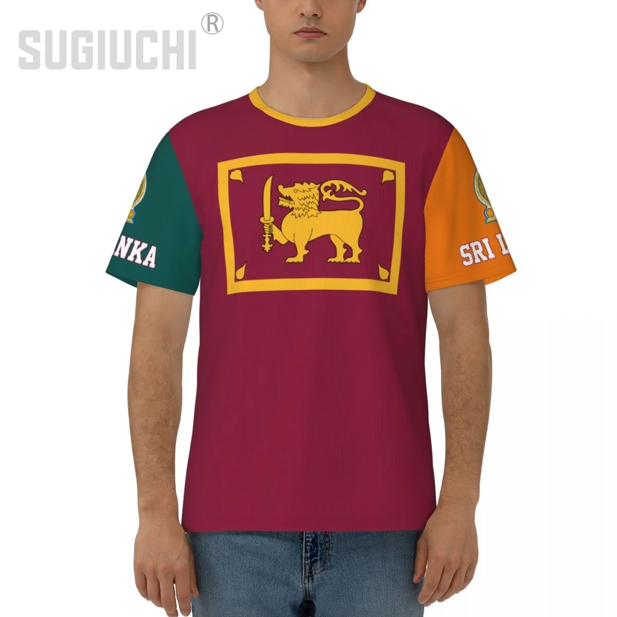 Unisex Nation T-shirt Sri Lanka Flag Sri Lankan T-shirts For Men Women Soccer Football Fans Gifts Custom clothes tee