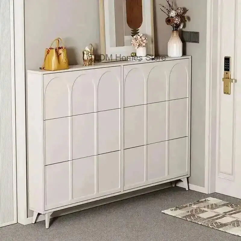 Thin Living Nordic Shoe Modern Schuhregal Shoe Designer Rack Cabinet Entryway Room Storage Turnable Ultra Furniture Living Room