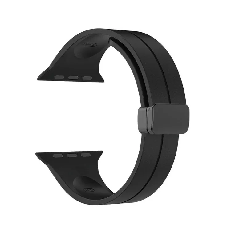 

Watch Strap for Apple Watch Series 10 42mm / 9 8 7 41mm / SE (2023) SE (2022) SE 6 5 4 40mm / 3 2 1 38mm Magnetic Silicone Band