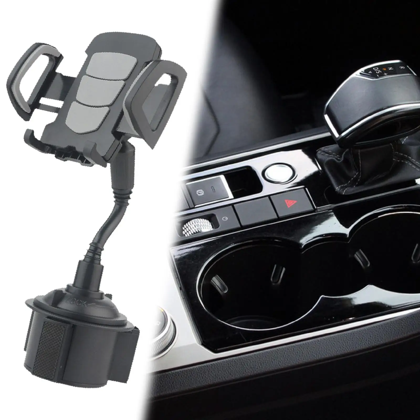 

Автомобильный подстаканник, крепление для телефона, вращающееся, с длинной шеей, простая установка, подходит для большинства смартфонов диаметром 3-7 дюймов, выдвижной базовый держатель для телефона