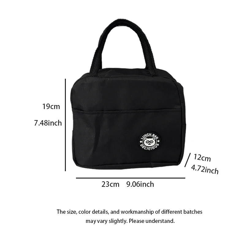 1Pc Fashion Bear Lunch Bags for Children Large Capacity Tote Picnic Drink Lunchbox Thermal Bag Portable Outdoor Office Food Bags image 6