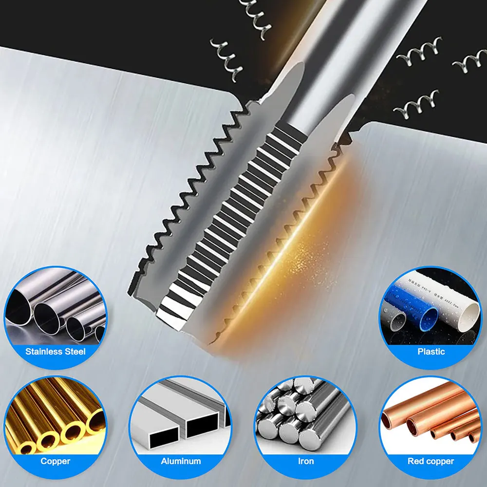 Podofo NPT-Gewindeschneidset 6-teilig 1" 3/4" 1/2" 3/8" 1/4" 1/8" Kohlenstoffstahl Handgewindeschneider-Set Gewindeschneidwerkzeug-Kit – Detail 4