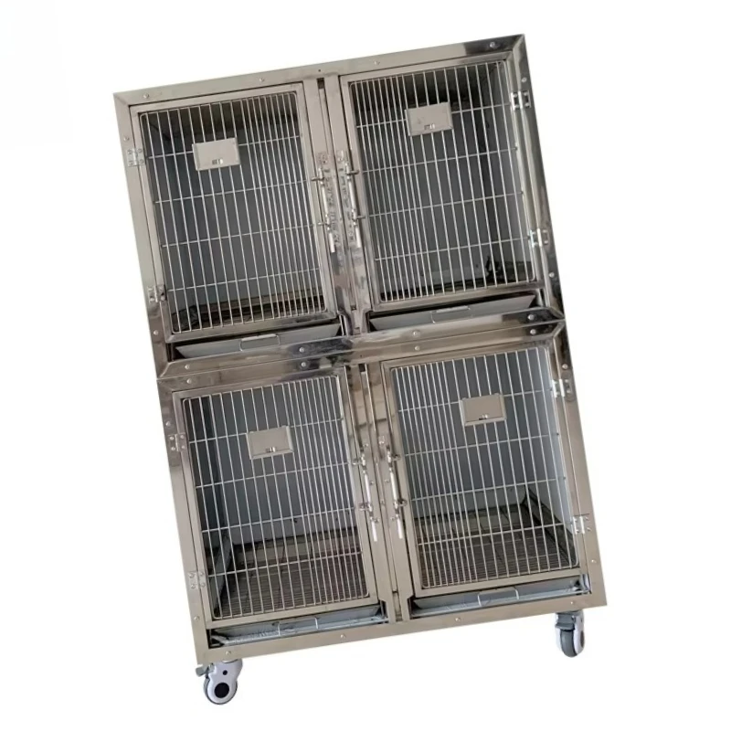 

Stainless Steel Pet Cage Bottom Tray with Oxygen Cage Veterinary Kennel Equipment for Pet Supplies