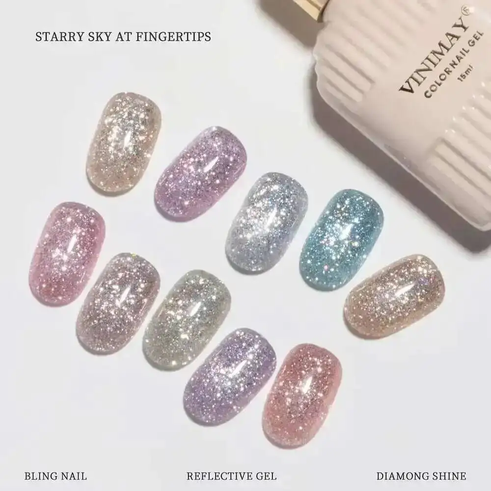Super Fragments Glitter Shiny Gel Nail Polish Nail UV Gel Flashing Varnish Soak Off Gelpolish Gel Varnish Nail Art Lacque Primer