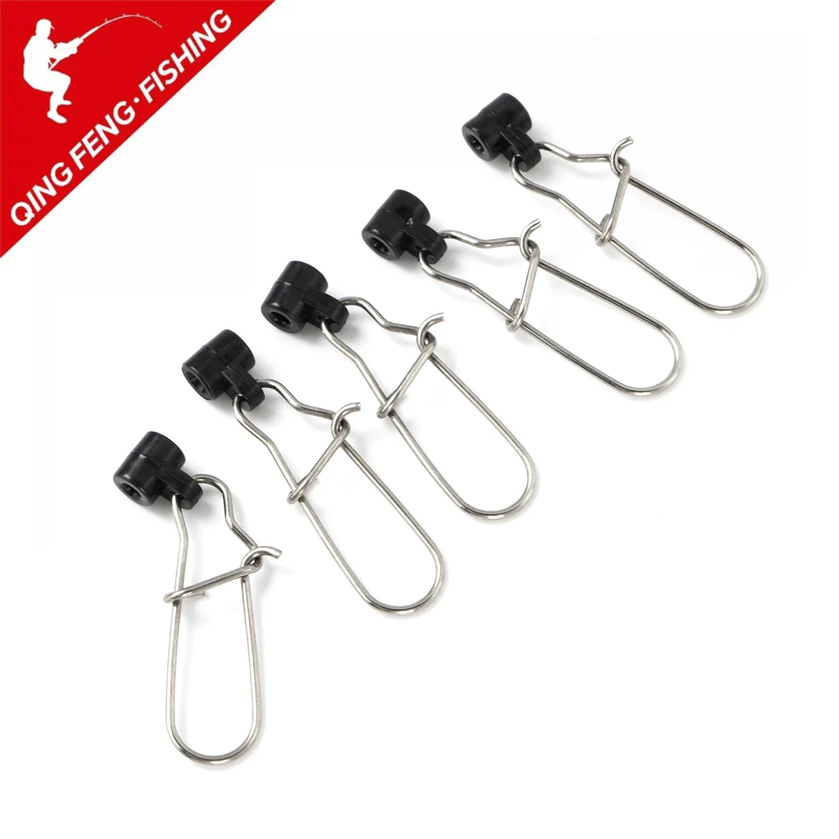 10Pcs Heavy Duty Fishing Lure Sinker Slide Finder Slider Duo Lock Snaps Connector Plastic Head Fishing Accessorie