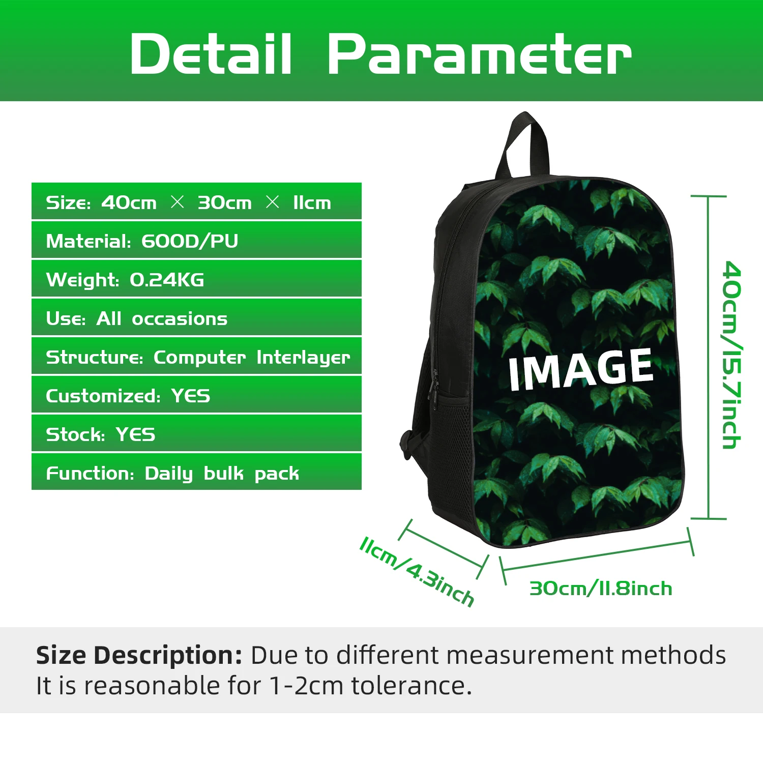 Friday Night Funkin Cartoon Backpack School Bag 40cm/15.7inch Backpack Book Bags Computer Backpack for Boy Girl Best Gift
