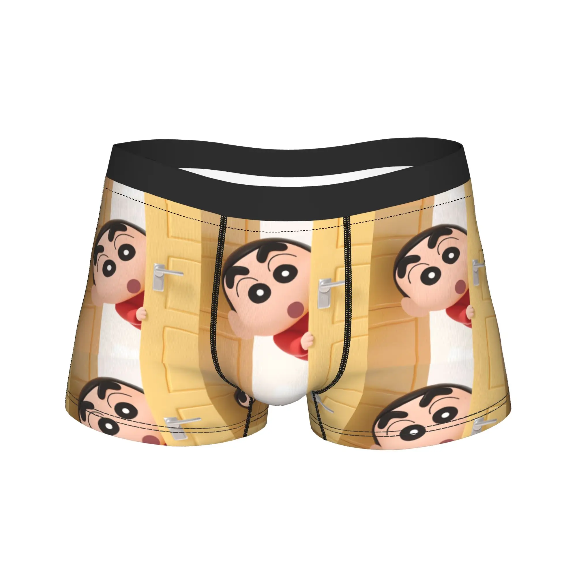 

Нижнее белье Crayon Shin-chan, мужские трусы с рисунком, удобные шорты-боксеры, шорты высокого качества, трусы больших размеров