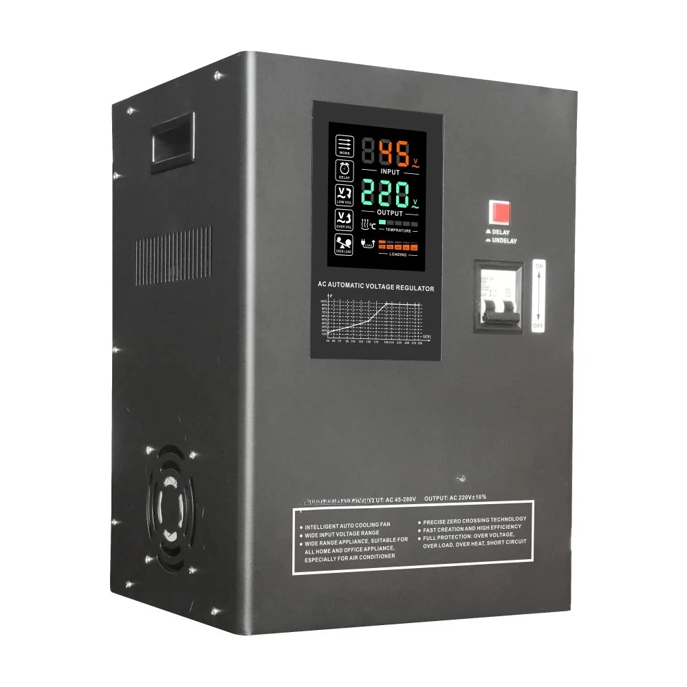 

Applicable to Input 45V Ultra Low Voltage Stabilizer 20KVA Wall Mounted Home Automatic Voltage Regulator 220V