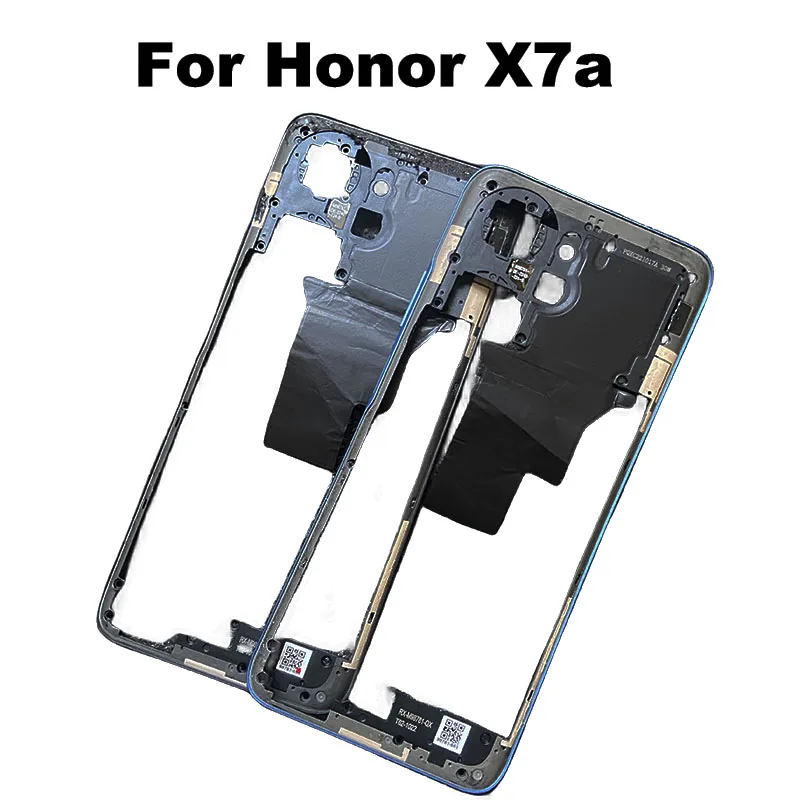 For Huawei Honor X7A Middle Frame Front LCD Frame Bezel Plate Housing Replacement RKY-LX1 RKY-LX2 RKY-LX3