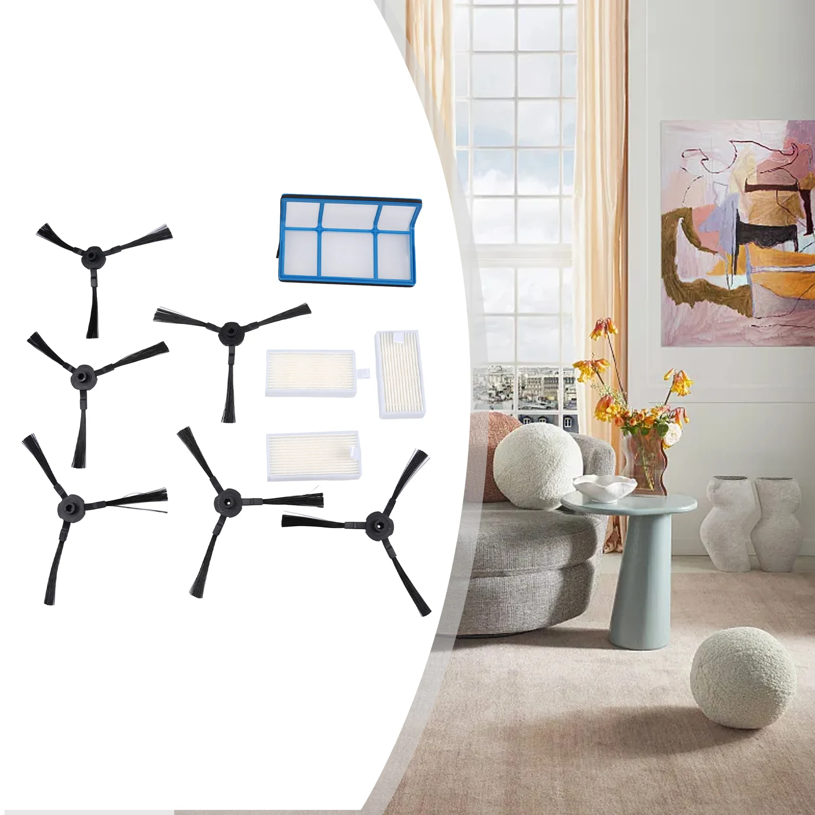 Запчасти для пылесоса V3 V3s V5 V5s V5s Pro, фильтр для MD16192 MD18500 MD18501 MD18600, набор боковых щеток