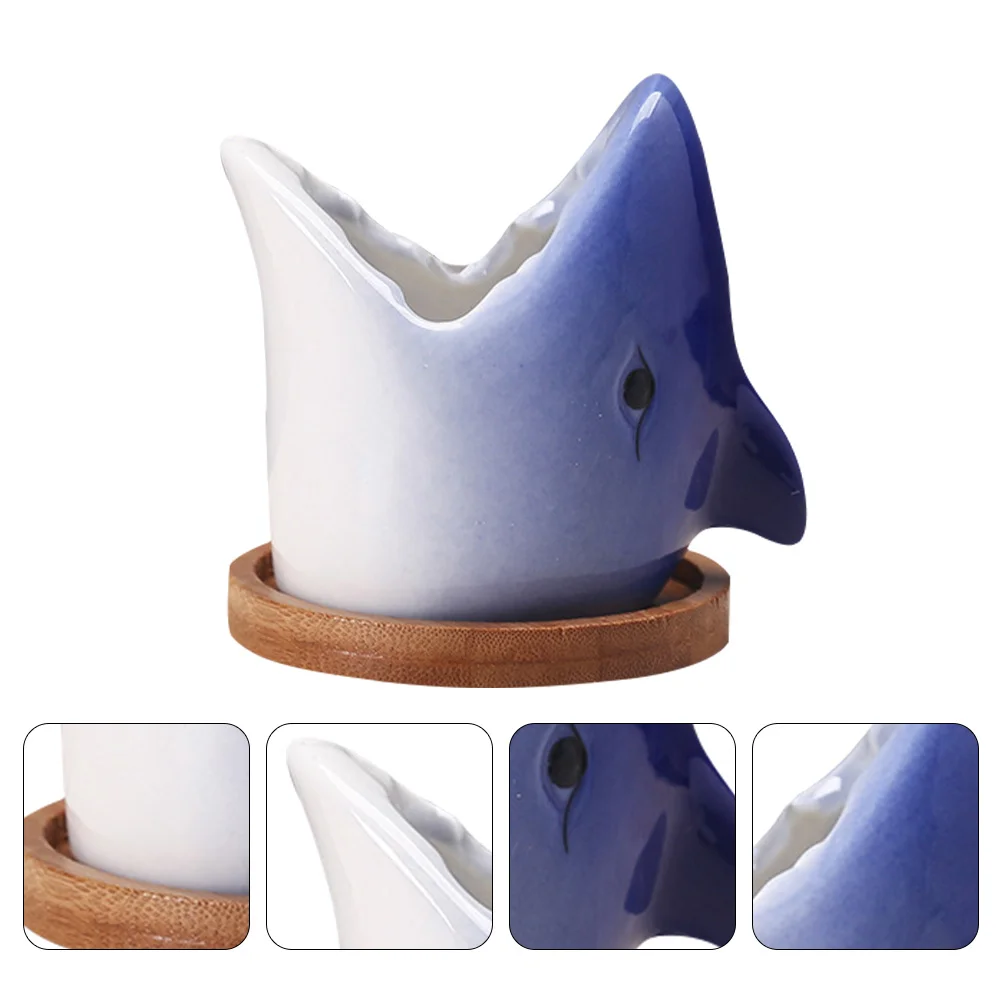 

Big Mouth Shark Cute Planterser Gardening Flower Pot Pots for Cute Planterss Indoor Succulent Flowerpot Decor Desktop Mini