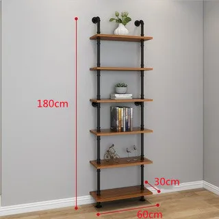 

American water pipe rack, living room retro multi-layer storage rack, rural creative industrial wind layer rack, decorative shel