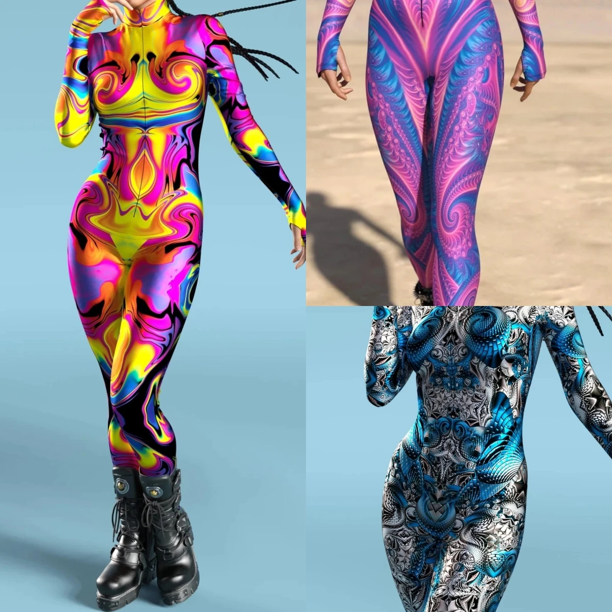 بذلة تنكرية مطبوعة ثلاثية الأبعاد للنساء ، بدلة جسم ، بدلة قصيرة ، ستايمبانك ، مثير ، سيبربنك ، بالغ ، زنتاي ، شهم ، حفلة كرنفال